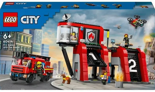 LEGO City 60414 Brandstation med brandbil